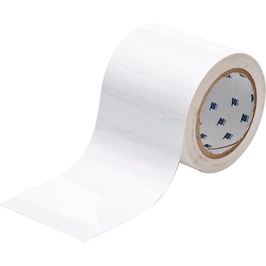 Brady ToughStripe® Floor Marking Tape, 4" x 100', Polyester, White