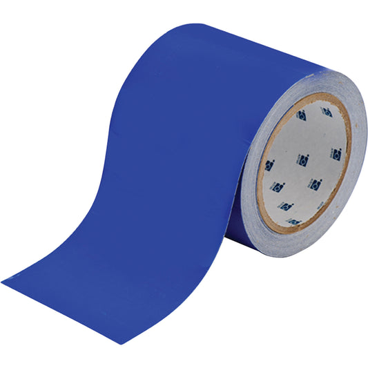 Brady ToughStripe® Floor Marking Tape, 4" x 100', Polyester, Blue