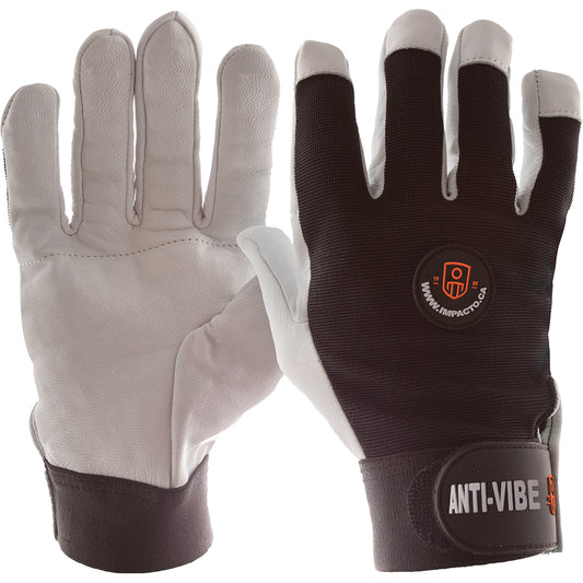 Impacto Anti-Vibration Air Glove®, Size Large, Pearl Leather Palm