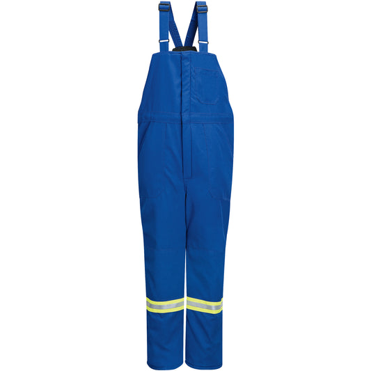 Bulwark Deluxe Flame-Resistant Insulated Bib Overalls with Reflective Trim, Men's, 3X-Large, Navy Blue