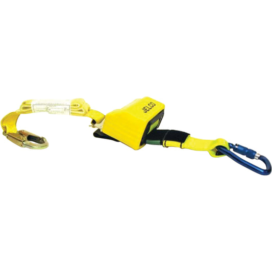 Jelco Retractable Lanyard, 9', Nylon, Swivel
