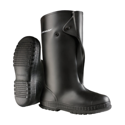 Dunlop Protective Footwear Overshoes, PVC, Snap Closure, Fits Men's 14 - 15