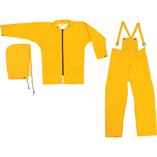 Natpro Natpac Rain Suit, Nylon, Small, Yellow