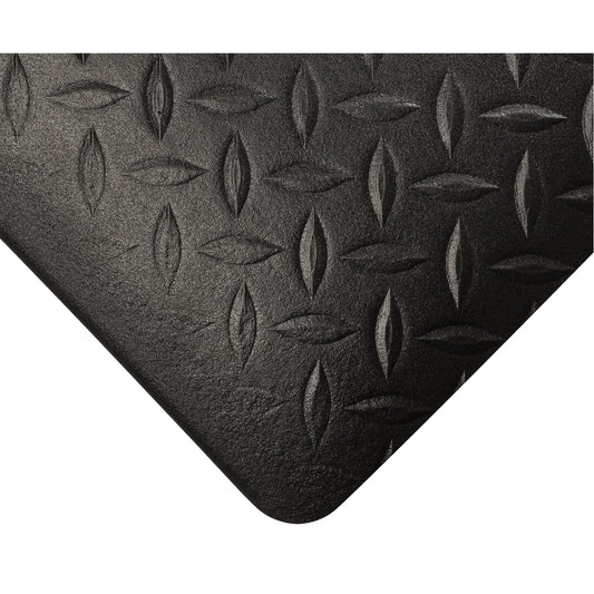Wearwell Tuf Sponge Mats No. 452, Diamond, 2' x 60' x 1/2", Black, PVC Sponge