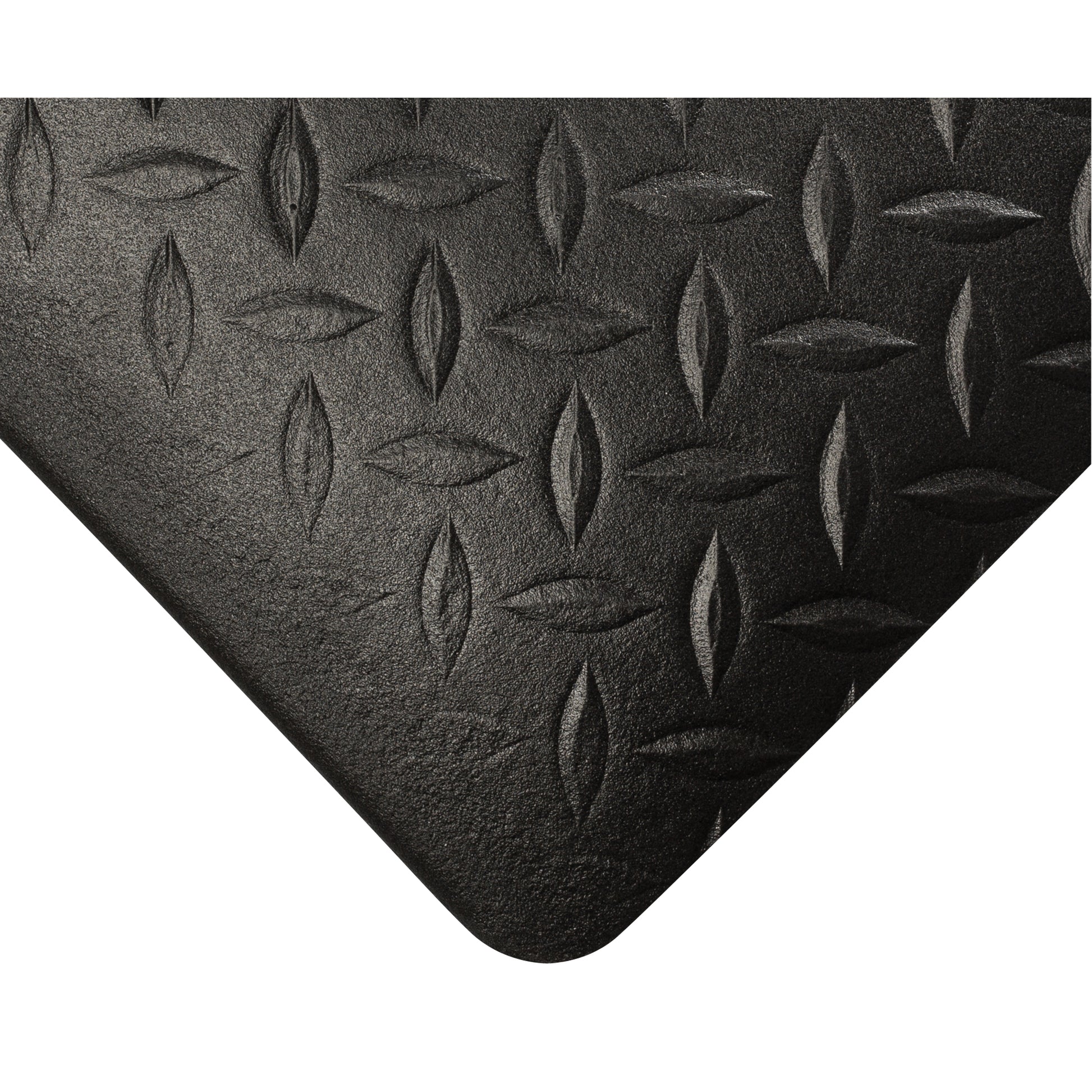 Wearwell Tuf Sponge Mats No. 452, Diamond, 4' x 60' x 1/2", Black, PVC Sponge