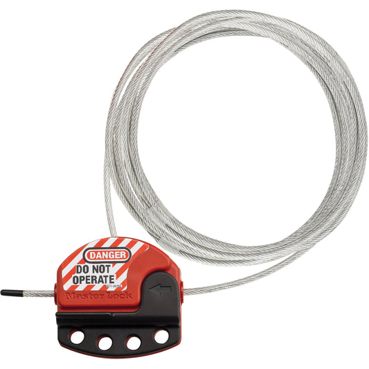 Master Lock Adjustable Cable Lockouts, 15' Length