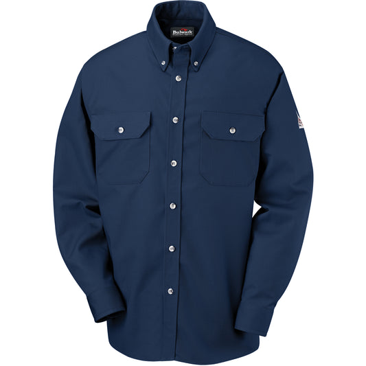Bulwark Flame-Resistant Cool Touch® 2 Dress Uniform Shirts, 3X-Large, Navy Blue