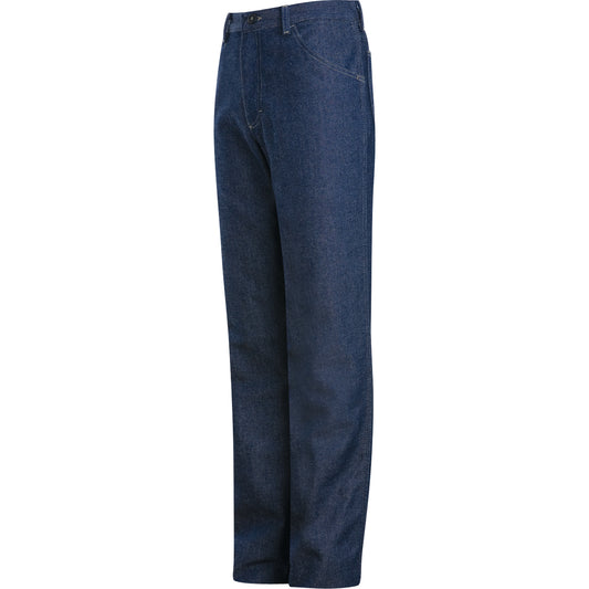 Bulwark Flame-Resistant Relaxed Fit Denim Jeans, 50, x 37, Blue, 18 cal/cm²