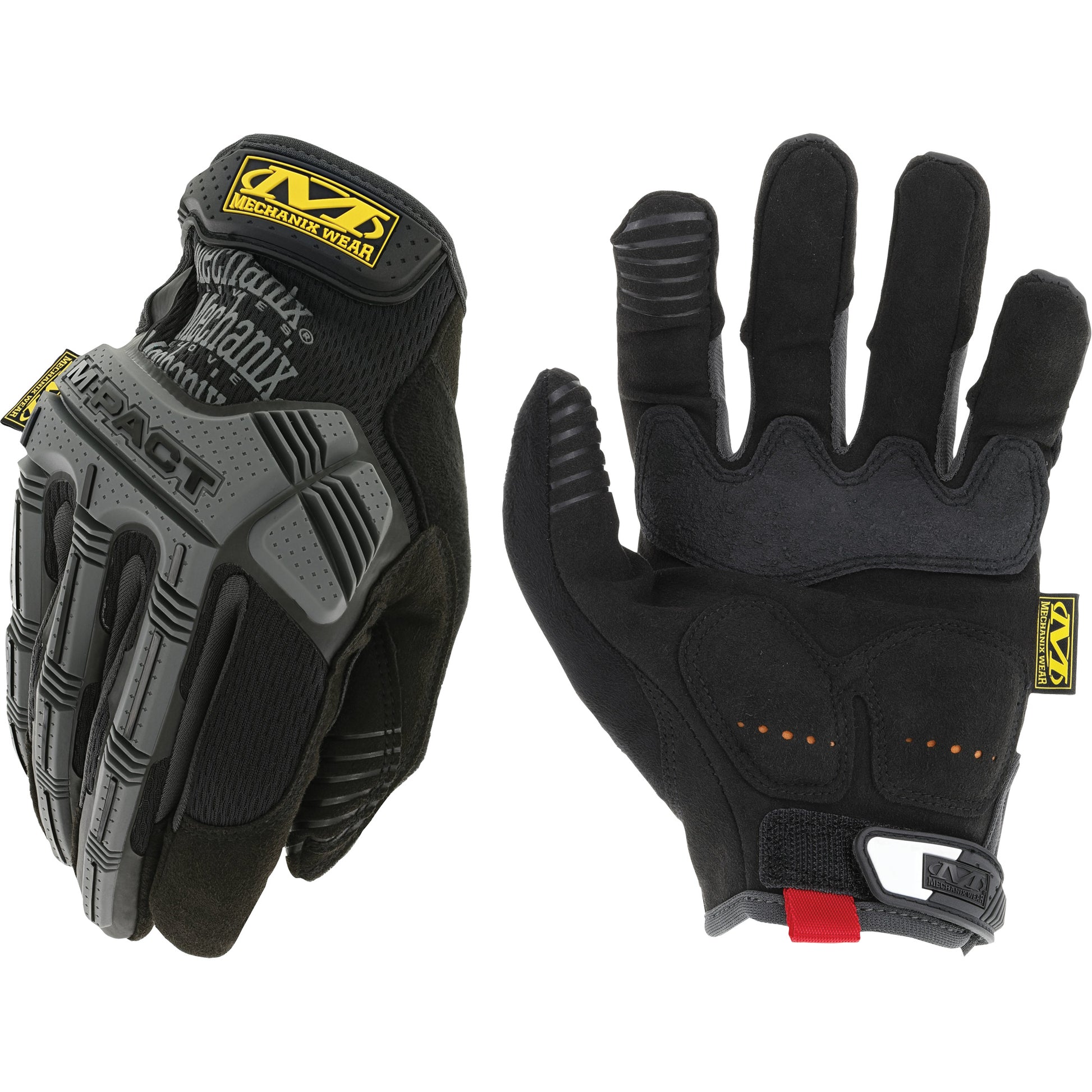 Mechanix Wear M-Pact® Gloves, Small, Synthetic Palm, Hook & Loop Cuff