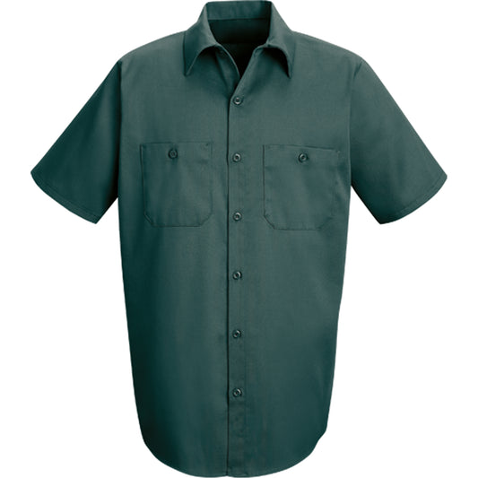 Red Kap Industrial Solid Work Shirts, Men's, 5X-Large, Green