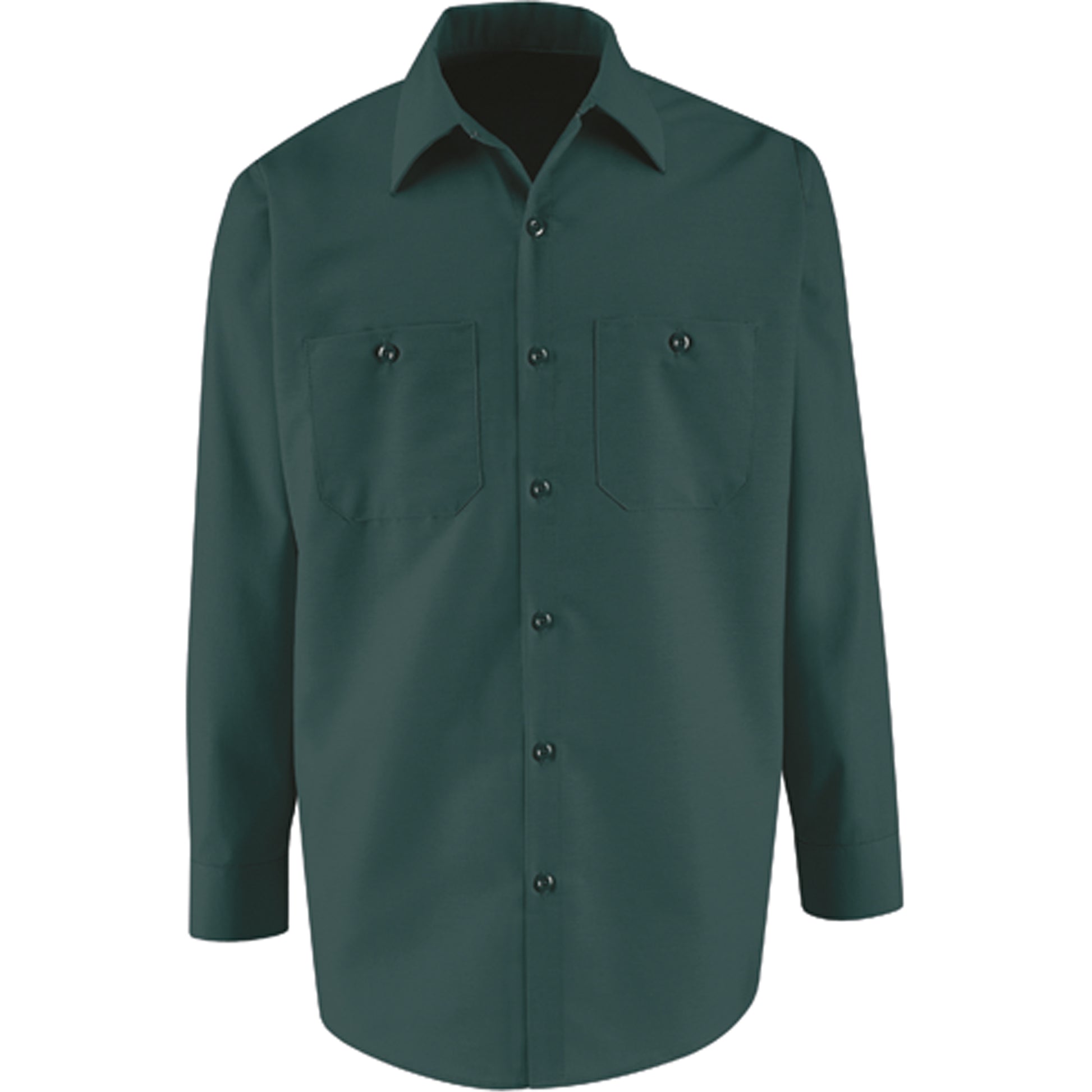 Red Kap Industrial Solid Work Shirts, Men's, 4X-Large, Green