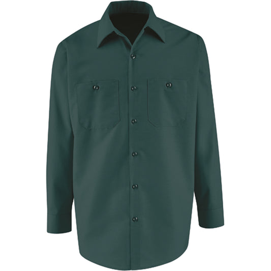 Red Kap Industrial Solid Work Shirts, Men's, 4X-Large, Green