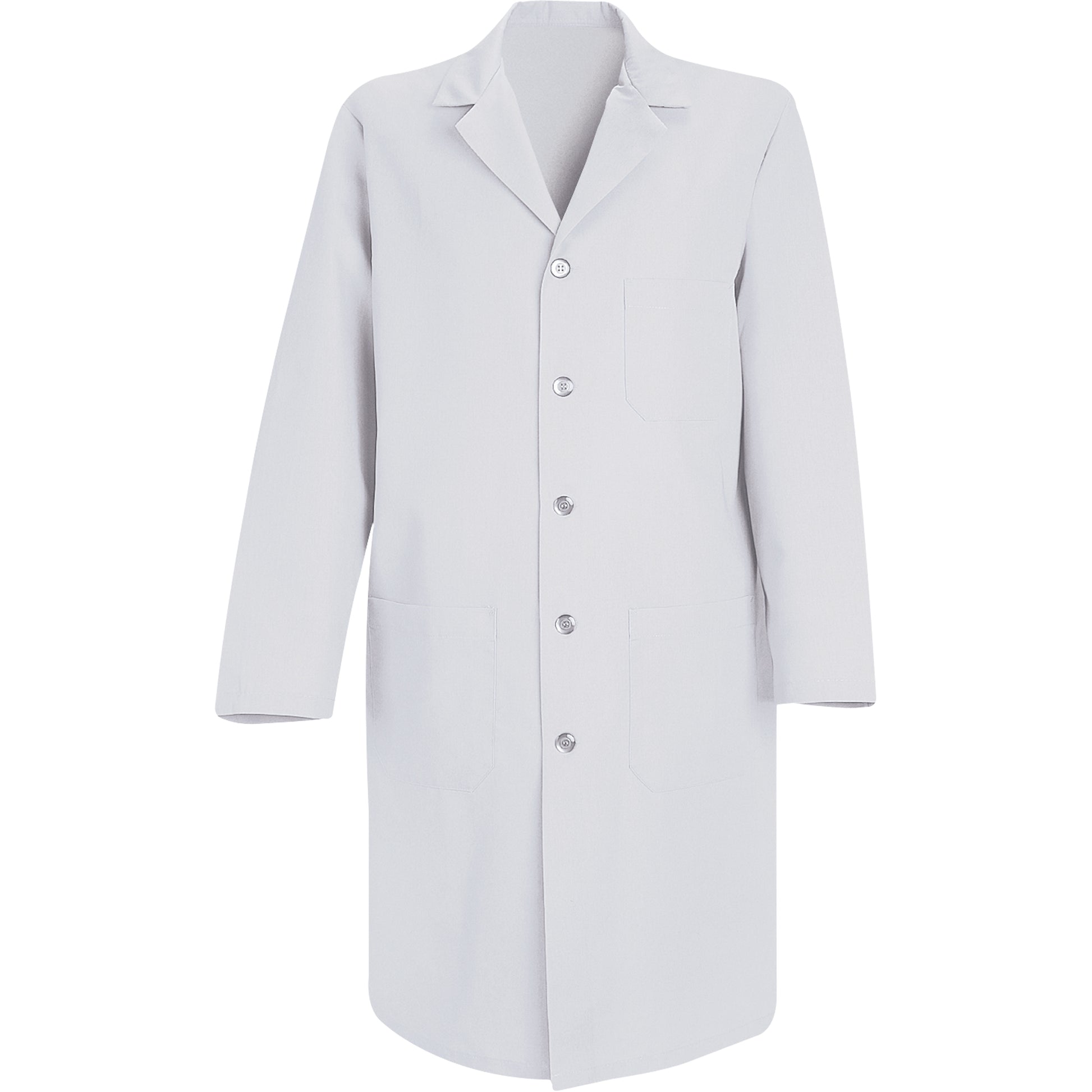 Red Kap Lab Coats, Poly-Cotton, 44, White