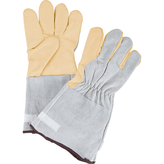 Zenith Safety Products Standard-Duty Snug Wrist Work Gloves, Large, Grain Cowhide Palm