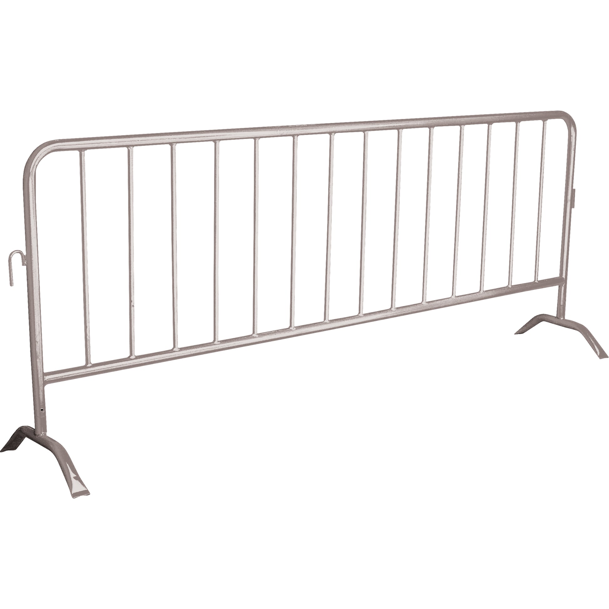 Zenith Safety Products Portable Barrier, Interlocking, 102" L x 40" H, Silver