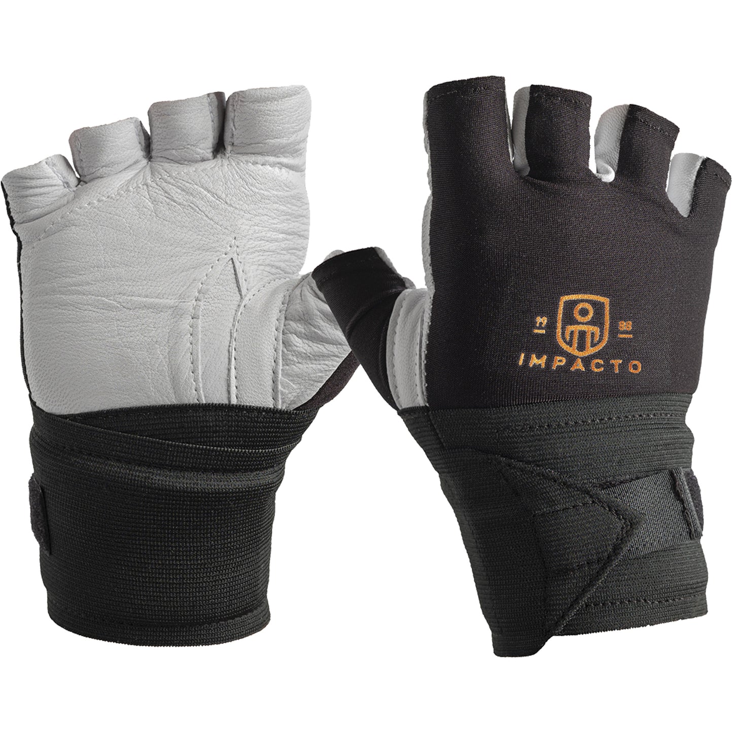 Impacto Anti-Vibration Gloves- Right, Size Large, Grain Leather Palm