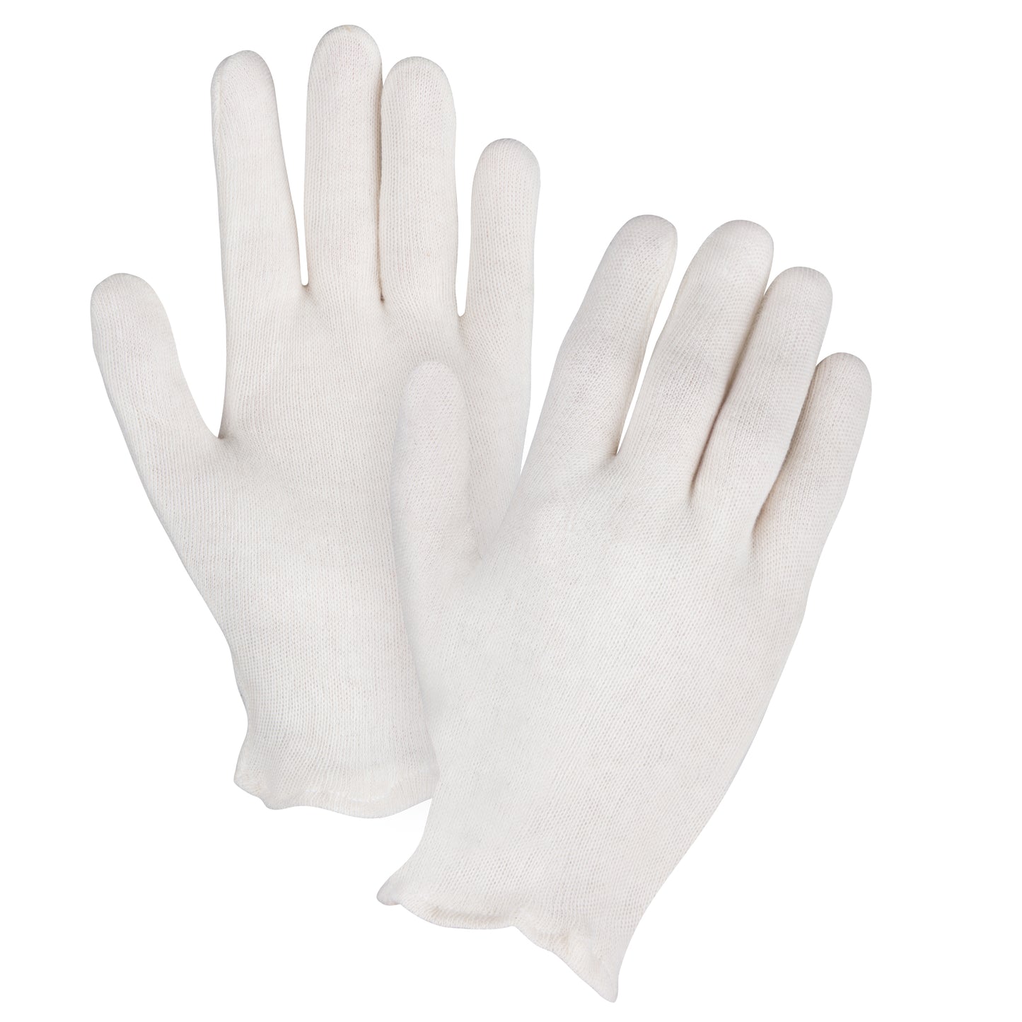 Zenith Safety Products Mediumweight Inspection Gloves, Poly/Cotton, Hemmed Cuff, Men's