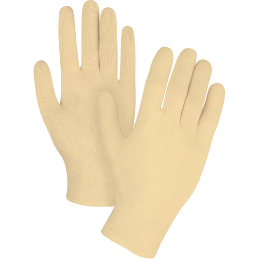 Zenith Safety Products Heavyweight Inspection Gloves, Cotton, Hemmed Cuff, Men's