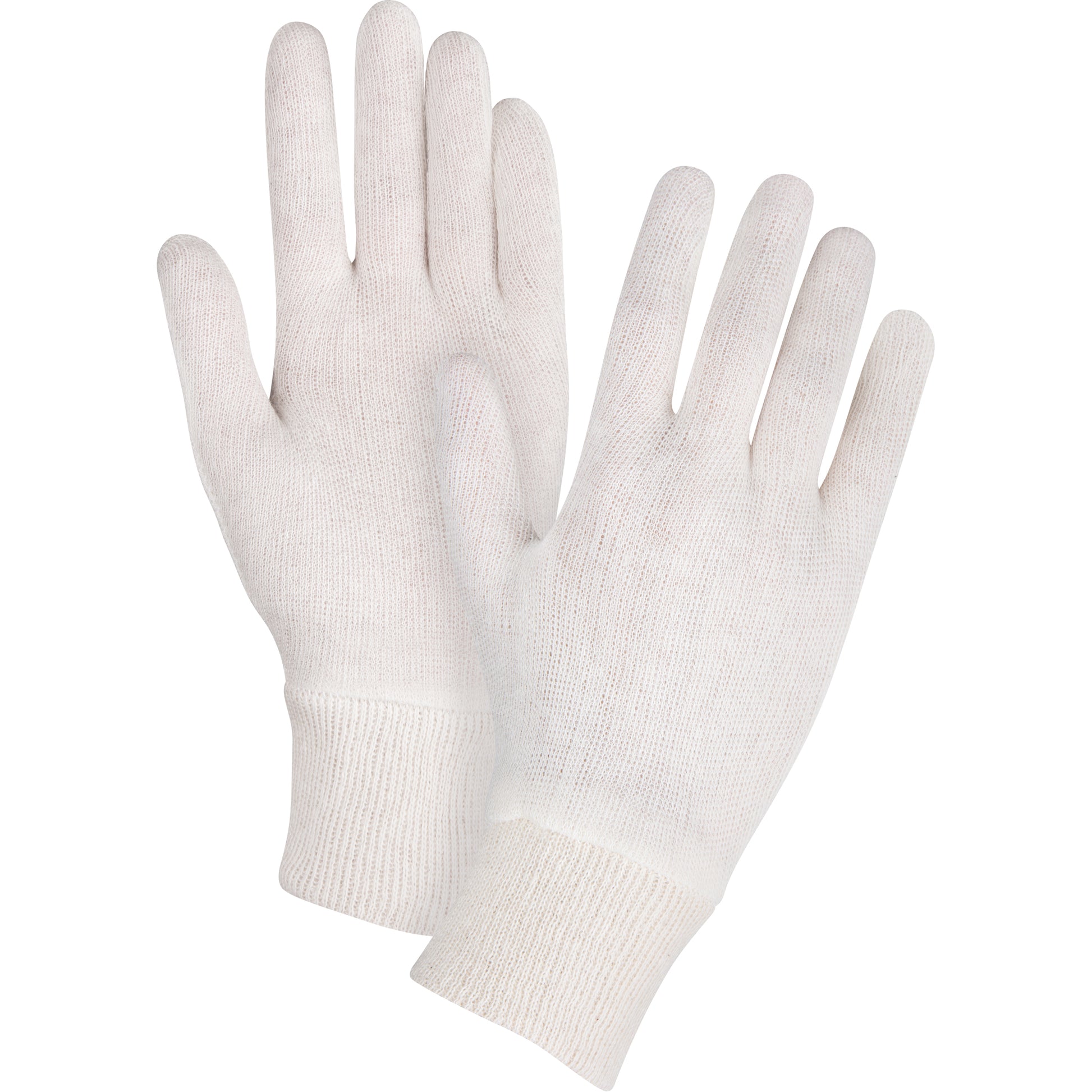 Zenith Safety Products Mediumweight Inspection Gloves, Poly/Cotton, Knit Wrist Cuff, Men's