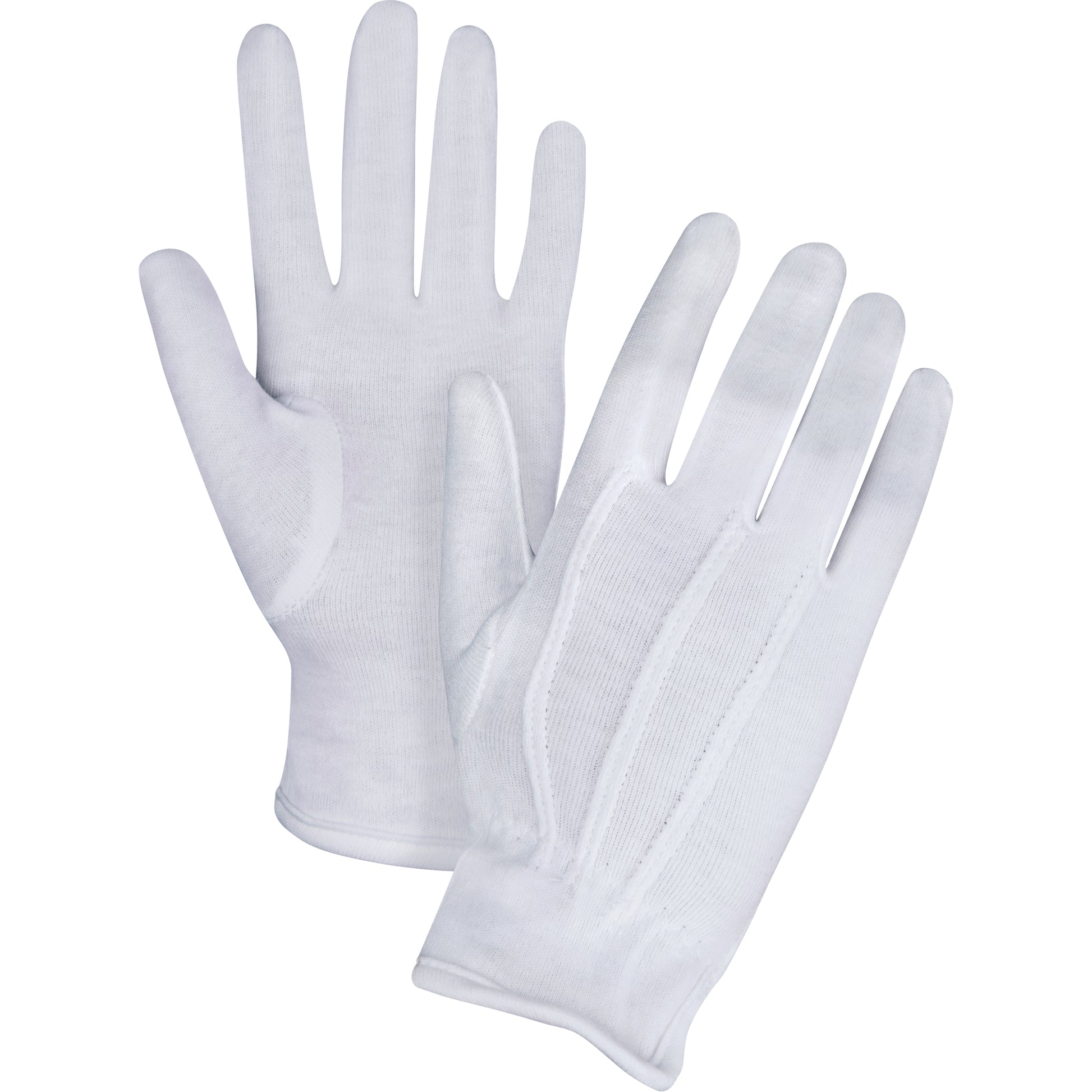 Zenith Safety Products Parade/Waiter's Gloves, Cotton, Hemmed Cuff, Medium