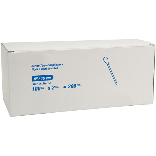 Safecross 6" Cotton Tipped Applicators