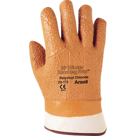 Ansell Winter Monkey Grip® 23-173 Glove, 10/X-Large, PVC Coating, Foam Shell