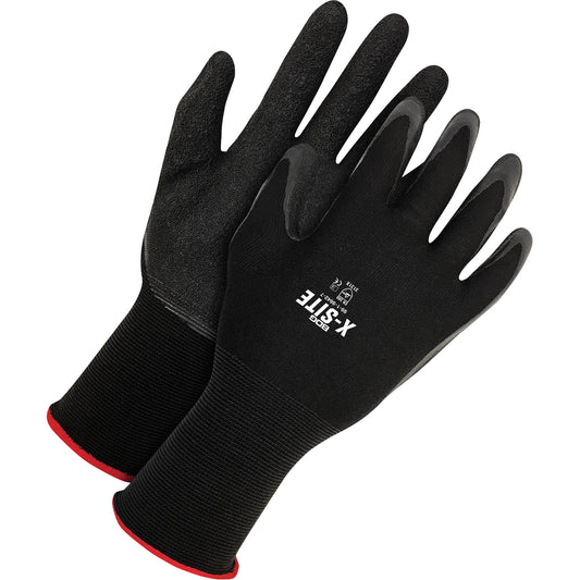 Bob Dale Gloves X-Site™ Coated Gloves, X-Large, Latex Coating, 15 Gauge, Nylon Shell