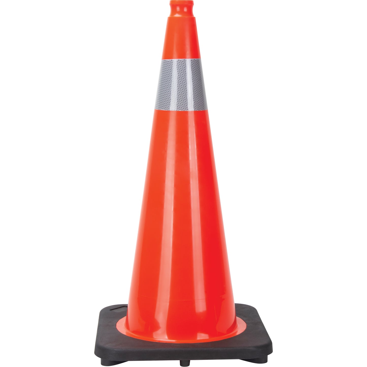 Zenith Safety Products Traffic Cone, 28", Orange, 4" Reflective Collar(s)