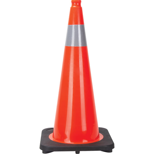 Zenith Safety Products Traffic Cone, 28", Orange, 4" Reflective Collar(s)