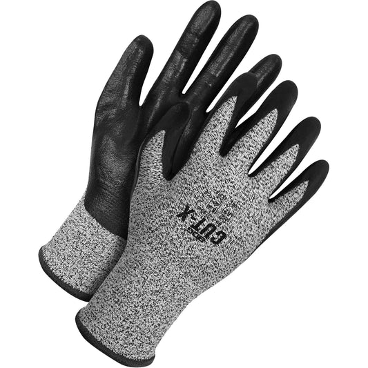 Bob Dale Gloves Cut-X™ Coated Gloves, Size 8, 13 Gauge, Foam Nitrile Coated, HPPE Shell, ASTM ANSI Level A2/EN 388 Level 3