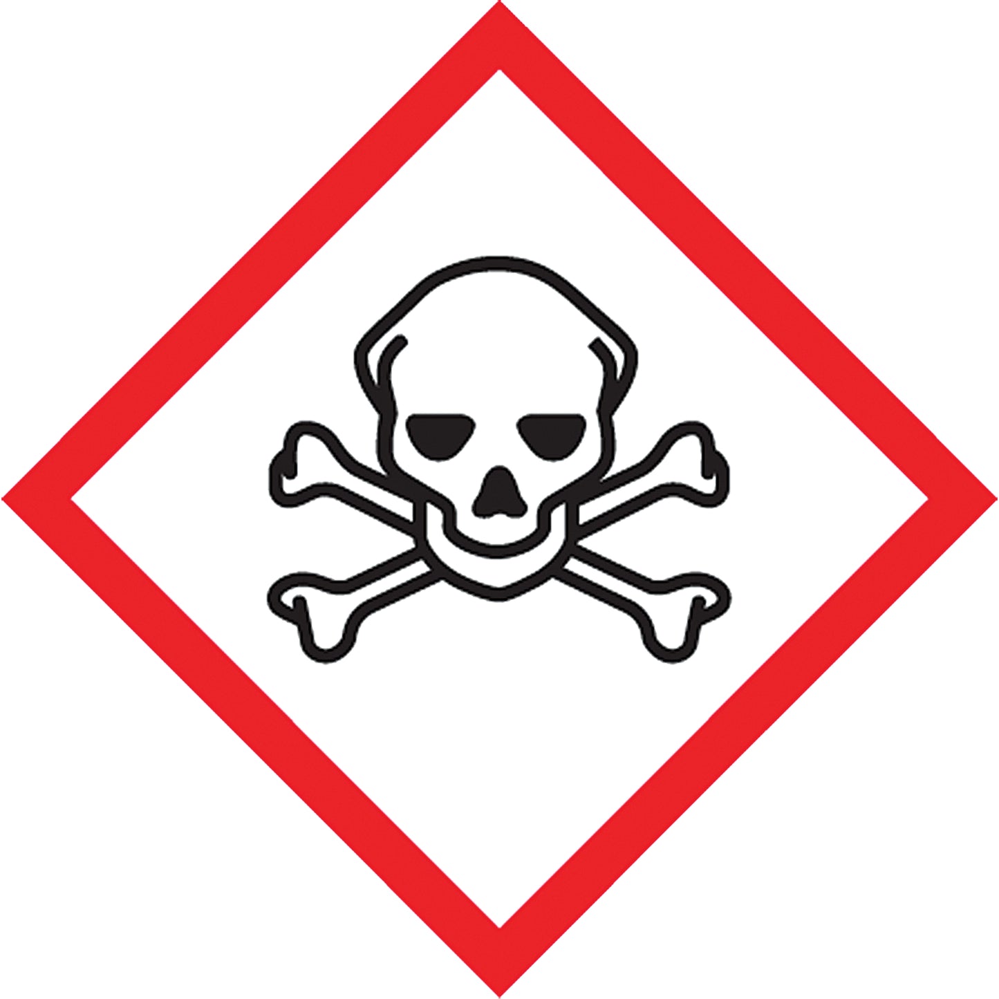 Accuform Signs Toxic Material GHS Pictogram Labels, Paper, Roll, 1" L x 1" W
