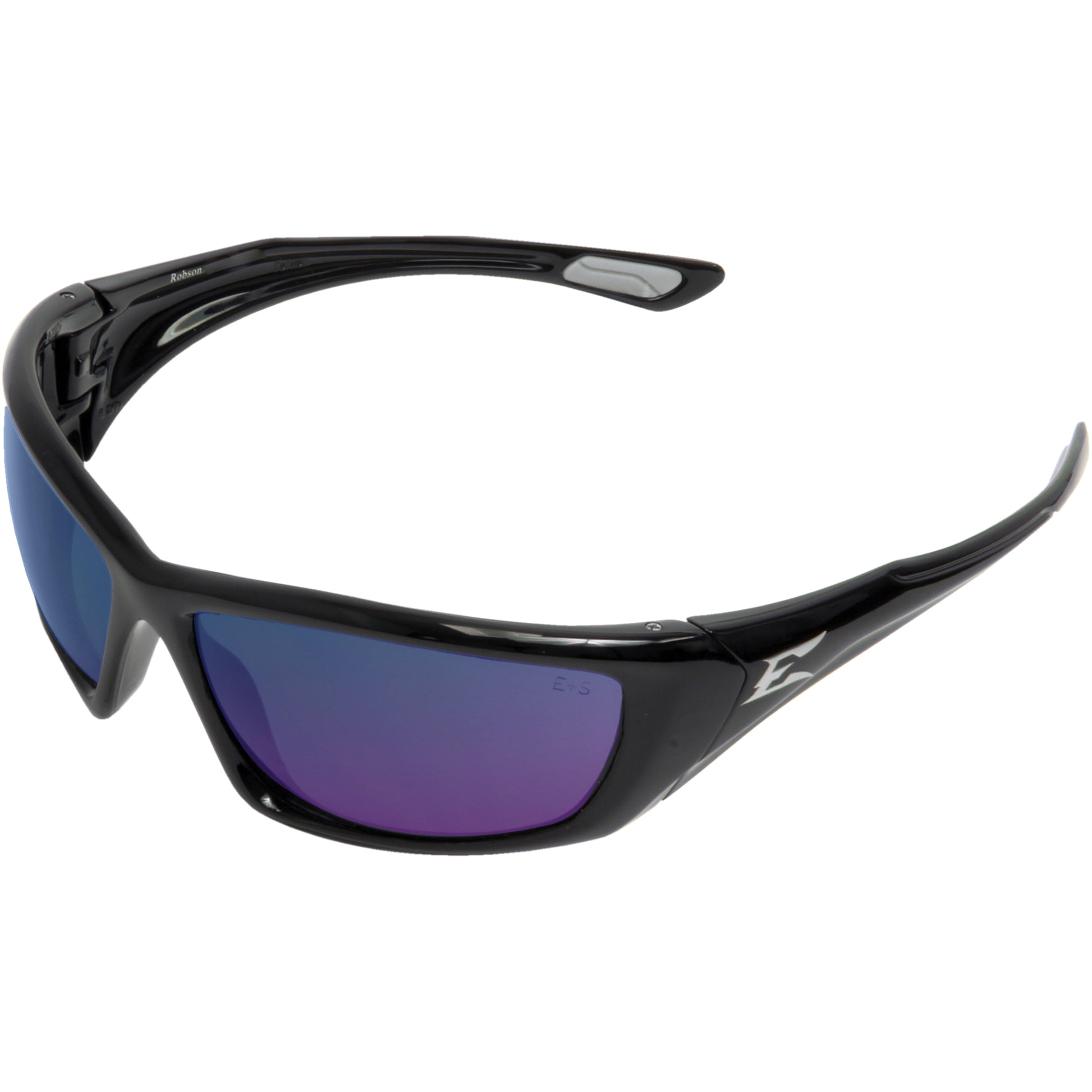 Edge Safety Eyewear Robson Safety Glasses, Blue/Mirror Lens, Polarized, MCEPS GL-PD 10-12
