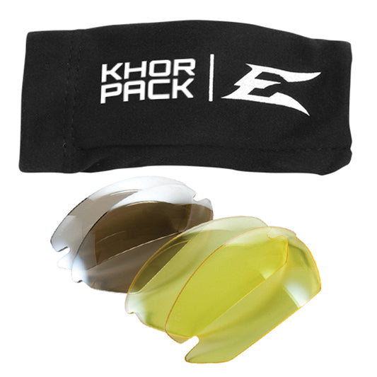 Edge Safety Eyewear Khor Safety Glasses Replacement Lenses, Anti-Fog/Anti-Scratch, Clear, Khor