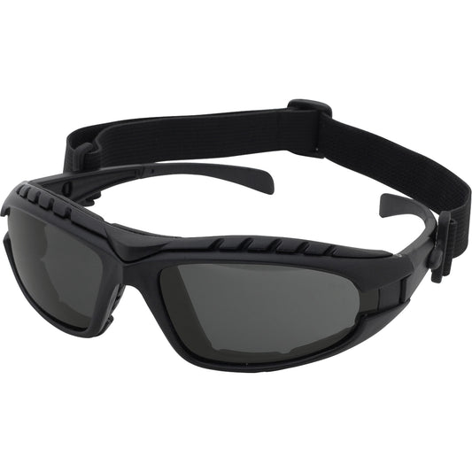 Dentec Dustdevil™ Black Frame Safety Glasses, Grey Lens, Anti-Fog/Anti-Scratch, ANSI Z87+/Meets/Exceeds CSA Z94.3