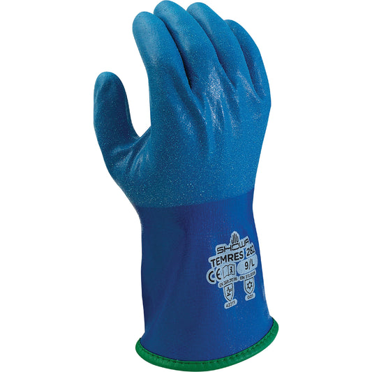 Showa Atlas® TemRes Gloves, 9/Large, Polyurethane Coating, Acrylic Shell