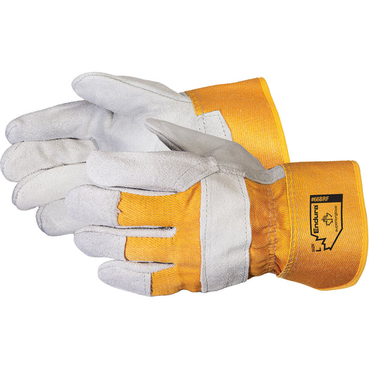 Superior Glove Works Ltd. Endura® Winter Split Fitters Gloves, One Size, Split Cowhide Palm, Foam Fleece Inner Lining