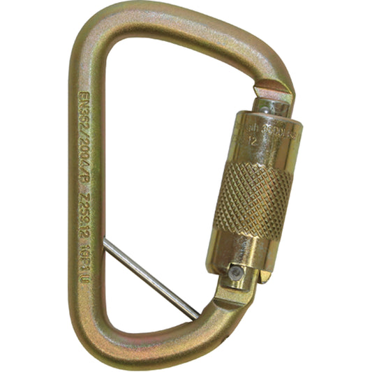 3M DBI Sala Fall Protection Rollgliss™ Technical Rescue Offset D Fall Arrest Carabiner, Steel, 3600 lbs Capacity