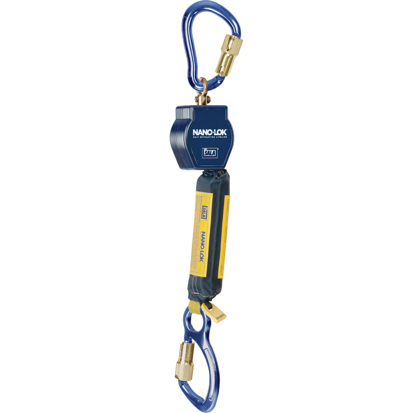 3M DBI Sala Fall Protection Nano-Lok™ Self-Retracting Lifeline, 6', Stainless Steel, Swivel