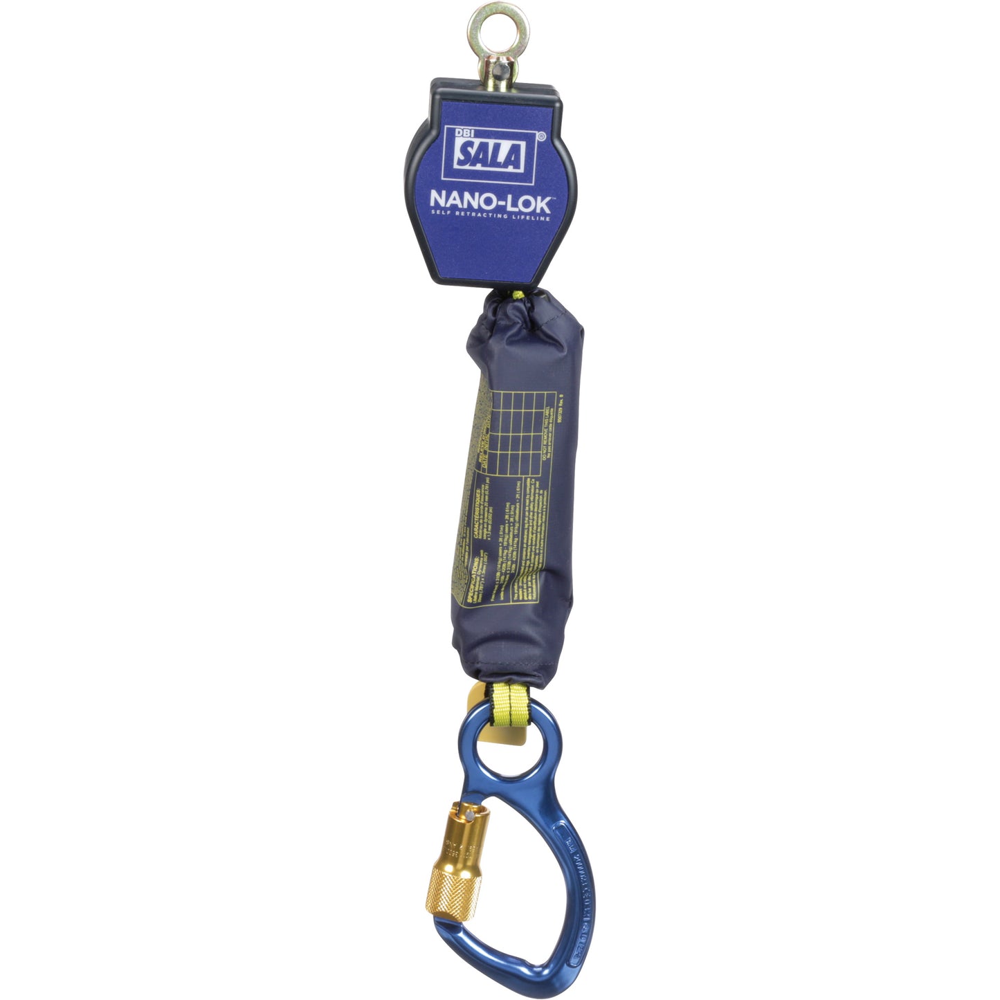 3M DBI Sala Fall Protection Nano-Lok™ Quick Connect Self-Retracting Lifeline, 6', Stainless Steel, Swivel