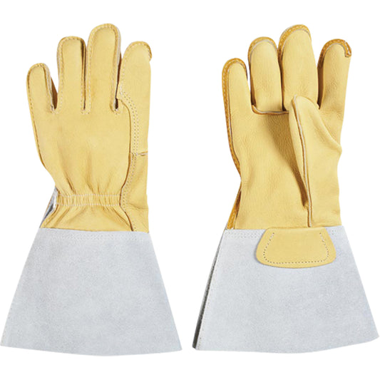 Natpro Lineman's Glove, Large, Grain Cowhide Palm