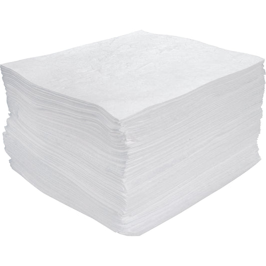 Zenith Safety Products Meltblown Sorbent Pads, Oil Only, 15" x 17", 30 gal. Absorbancy