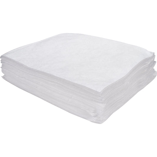 Zenith Safety Products Meltblown Sorbent Pads, Oil Only, 15" x 17", 8 gal. Absorbancy