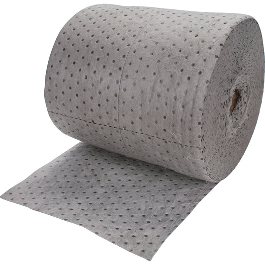 Zenith Safety Products Bonded Sorbent Rolls, Mediumweight, 150' L x 15" W, 20 gal. Absorbancy