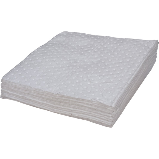 Zenith Safety Products Bonded Sorbent Pad, Oil Only, 15" x 17", 8 gal. Absorbancy