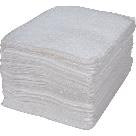 Zenith Safety Products Bonded Sorbent Pad, Oil Only, 15" x 17", 25 gal. Absorbancy