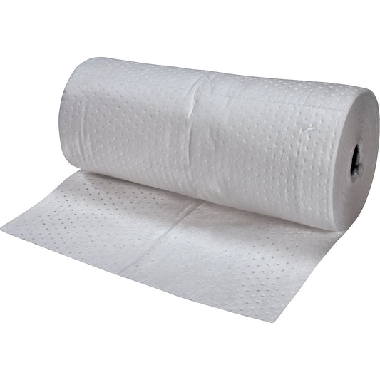 Zenith Safety Products Fine Fibre Sorbent Pads, Mediumweight, 150' L x 30" W, 40 gal. Absorbancy