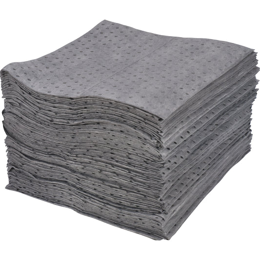 Zenith Safety Products Laminated (SMS) Sorbent Pads, Universal, 15" x 17", 30 gal. Absorbancy
