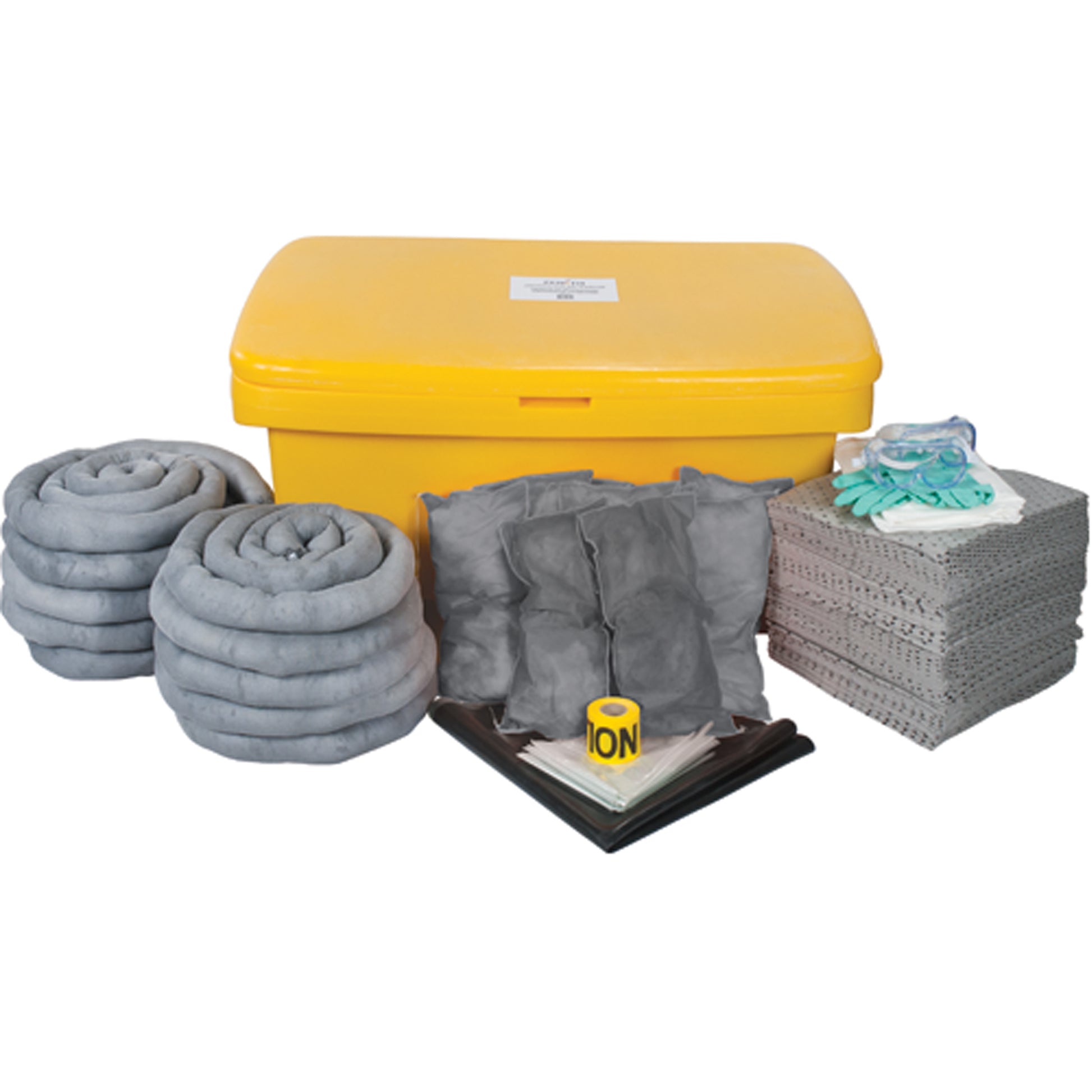 Zenith Safety Products Large-Capacity Spill Kit, Universal, Bin, 97 US gal. Absorbancy