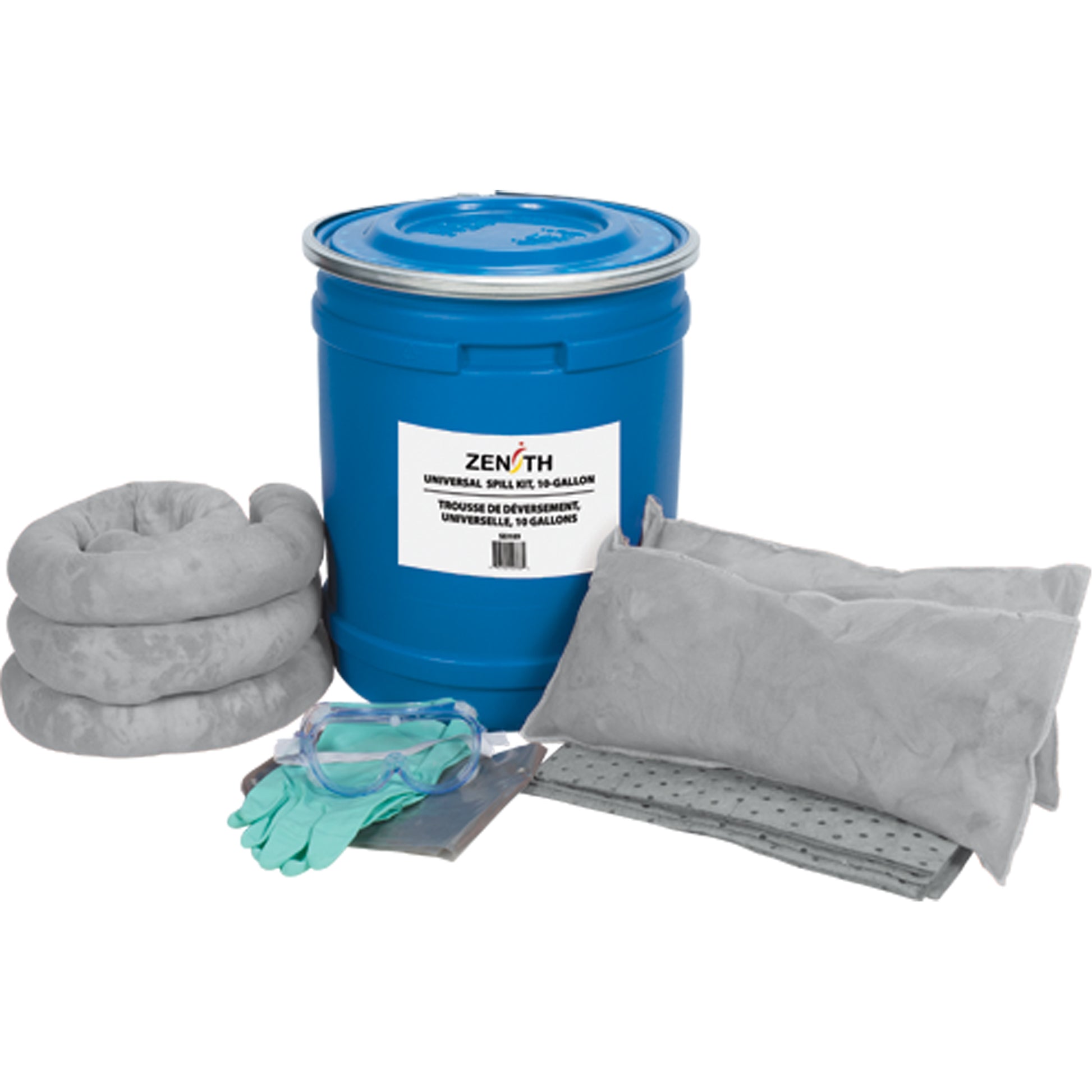 Zenith Safety Products Truck Spill Kit, Universal, Drum, 10 US gal. Absorbancy