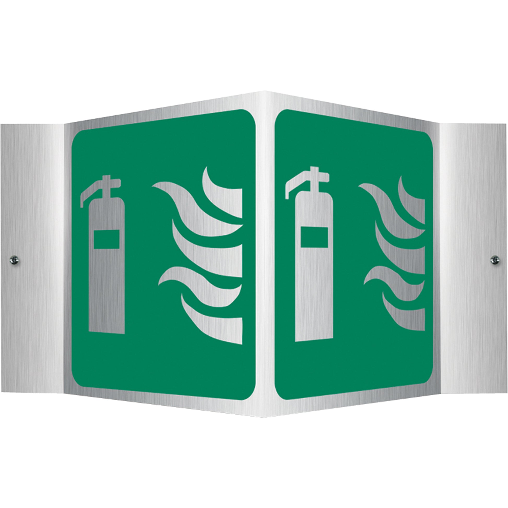 Accuform Signs Fire Extinguisher Projection™ Sign, 6" x 5", Aluminum, Pictogram